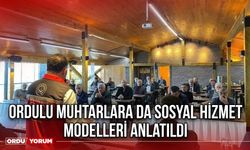 Ordulu Muhtarlara da Sosyal Hizmet Modelleri Anlatıldı