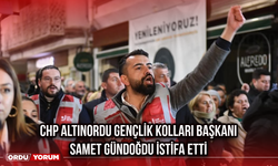 CHP Altınordu Gençlik Kolları Başkanı Samet Gündoğdu İstifa Etti