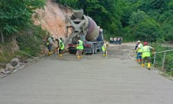 Örencik Yoluna Beton Konforu Geldi