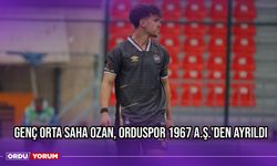 Genç Orta Saha Ozan, Orduspor 1967 A.Ş.'den Ayrıldı