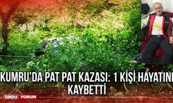 Kumru’da Pat pat kazası: 1 Kişi hayatını kaybetti