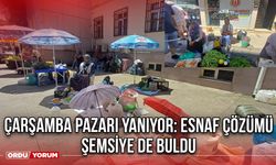 Çarşamba Pazarı Yanıyor: Esnaf Çözümü Şemsiye de Buldu