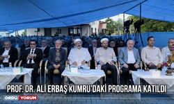 Prof. Dr. Ali Erbaş Kumru'daki Programa Katıldı