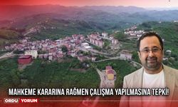 Mahkeme Kararına Rağmen Çalışma Yapılmasına Tepki!