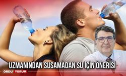 Uzmanından Susamadan Su İçin Önerisi