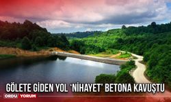 Gölete Giden Yol ‘Nihayet’ Betona Kavuştu