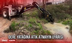 Dere Yatağına Atık Atmayın Uyarısı