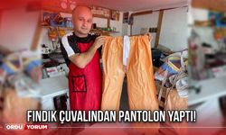 Fındık Çuvalından Pantolon Yaptı!