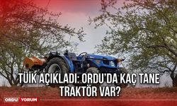 TÜİK Açıkladı: Ordu’da Kaç Tane Traktör Var?