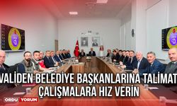 Validen Belediye Başkanlarına Talimat: Çalışmalara Hız Verin