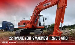 22 Tonluk Yeni İş Makinesi Hizmete Girdi