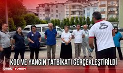 Kod ve Yangın Tatbikatı Gerçekleştirildi
