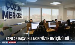 Yapılan Başvuruların Yüzde 95'i Çözüldü