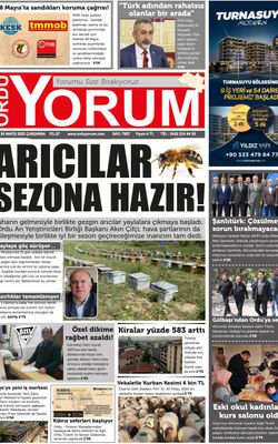 Ordu Yorum Gazetesi | Ordu'nun En Güncel Haber Gazetesi - 24.05.2023 Manşeti