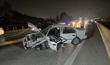 Adana'da İki otomobilin çarpıştığı kazada 1 kişi yaralandı