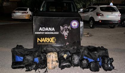 Adana'da yapılan operasyonda  31 kilo esrar ele geçirildi