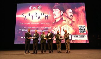 Atatürk ile Seyit Onbaşı'nın görüşmesinin anlatıldığı "Sağol Atam" filminin galası yapıldı