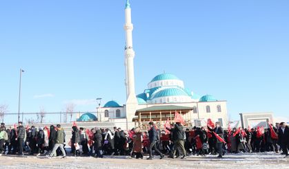 Bayburt'ta "Şehitlere Saygı" yürüyüşü düzenlendi