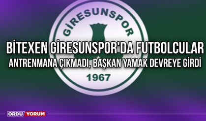 Bitexen Giresunspor'da Futbolcular Antrenmana Çıkmadı, Başkan Yamak Devreye Girdi
