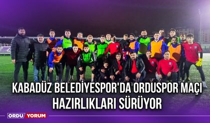 Kabadüz Belediyespor'da Orduspor Maçı Hazırlıkları Sürüyor