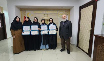Bayburt'ta hafızlık öğrencileri belgelerini aldı