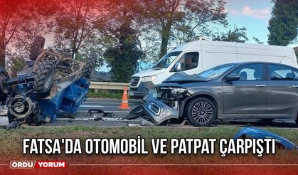 Fatsa'da Otomobil ve Patpat Çarpıştı
