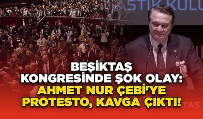 Beşiktaş Kongresinde Şok Olay: Ahmet Nur Çebi'ye Protesto, Kavga Çıktı!