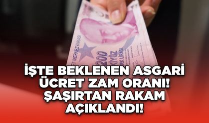 İşte Beklenen Asgari Ücret Zam Oranı! Şaşırtan Rakam Açıklandı!