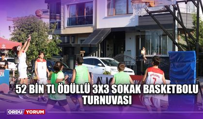 52 Bin TL Ödüllü 3x3 Sokak Basketbolu Turnuvası