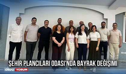 Şehir Plancıları Odası'nda Bayrak Değişimi