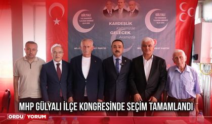 MHP Gülyalı İlçe Kongresinde Seçim Tamamlandı