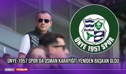 Ünye 1957 Spor'da Osman Karayiğit Yeniden Başkan Oldu