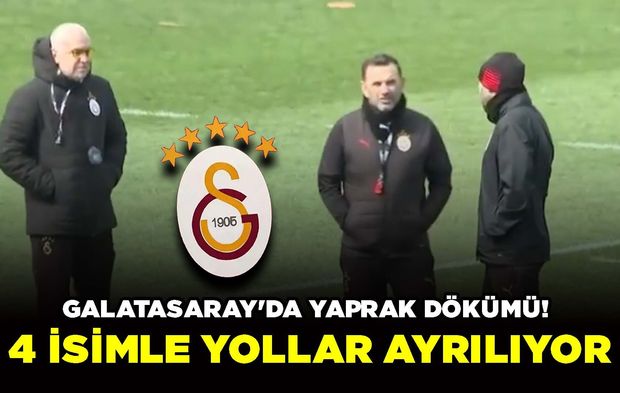 Galatasaray'da Yaprak Dökümü! 4 İsimle Yollar Ayrılıyor