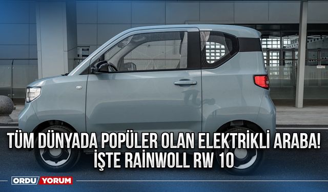 Tüm dünyada popüler olan elektrikli araba! İşte Rainwoll RW 10