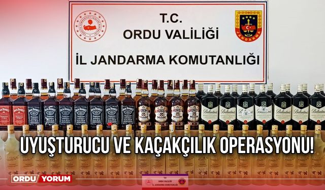 Uyuşturucu ve kaçakçılık operasyonu!