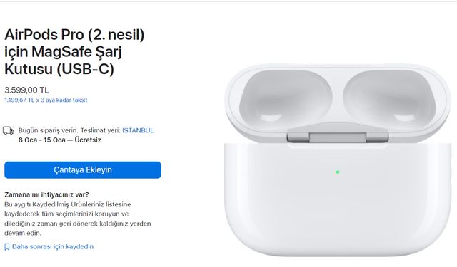 Apple yine yaptı yapacağını! AirPods Pro şarj kutusunu ayrı satmaya başladı