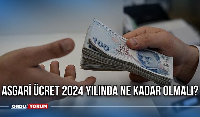 Asgari Ücret 2024 Yılında Ne Kadar Olmalı?