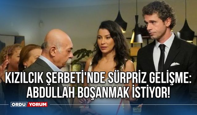 Kızılcık Şerbeti'nde Sürpriz Gelişme: Abdullah Boşanmak İstiyor! Kızılcık Şerbeti Yeni Bölümde Neler Oluyor?