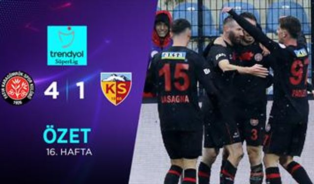 Karagümrük Kayserispor maç özeti ve gollerin videosu 4-1