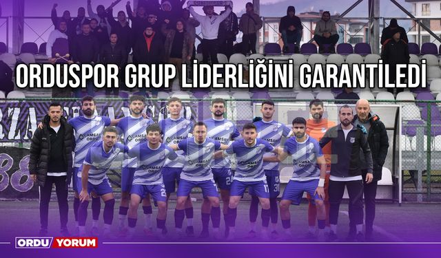 Orduspor Grup Liderliğini Garantiledi