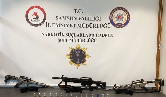 Samsun'da silahlarla yakalanan 3 kişi gözaltına alındı