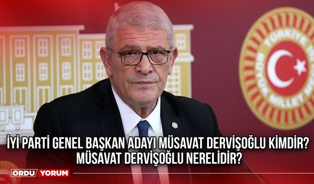 İYİ Parti Genel Başkan Adayı Müsavat Dervişoğlu Kimdir? Müsavat Dervişoğlu Nerelidir?