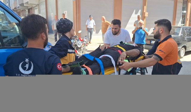 Samsun'da kamyonetle çarpışan motosikletin sürücüsü yaralandı