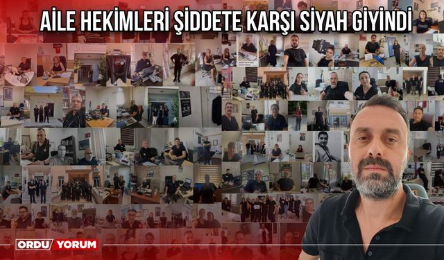 Aile Hekimleri Şiddete Karşı Siyah Giyindi