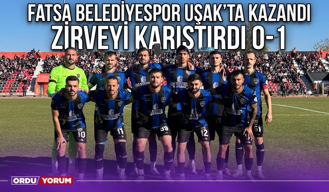 Fatsa Belediyespor Uşak’ta Kazandı, Zirveyi Karıştırdı 0-1