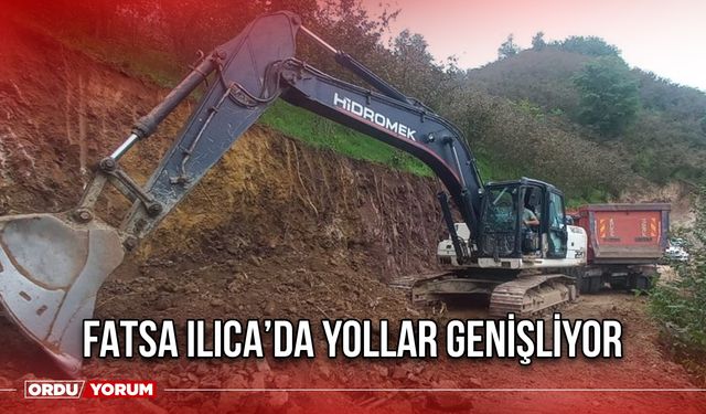 Fatsa Ilıca’da Yollar Genişliyor