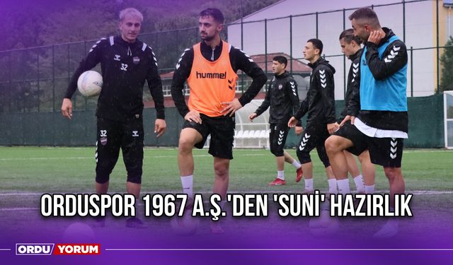 Orduspor 1967 A.Ş.'den 'Suni' Hazırlık