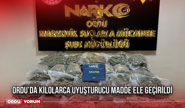 Ordu’da Kilolarca Uyuşturucu Madde Ele Geçirildi