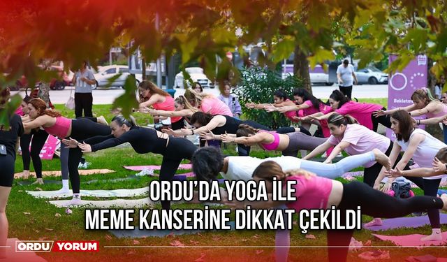 Ordu’da Yoga ile Meme Kanserine Dikkat Çekildi