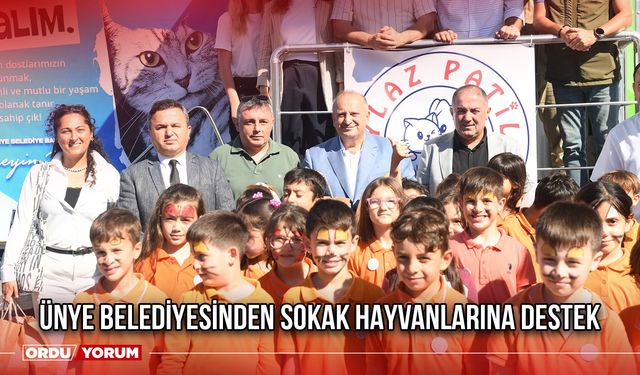 Ünye Belediyesinden Sokak Hayvanlarına Destek